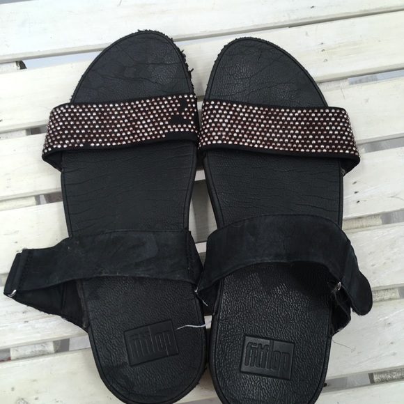 2 Pairs of FIT Flops Navy Black Exercise Sandals 8 - Picture 11 of 12